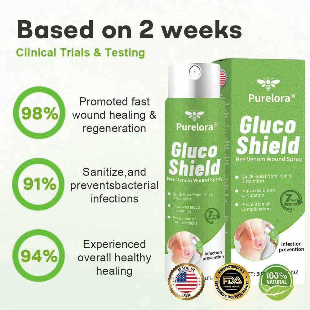Purelora® GlucoShield Bee Venom Wound Spray 🎉Special limited-time discount