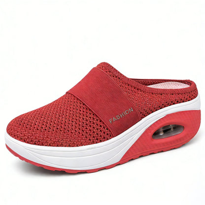 Free shipping-BQODQO® Diabetic Air-Cushion Slip-On Walking Shoes, Orthopedic Diabetic Slippers, with Arch-Support for Women