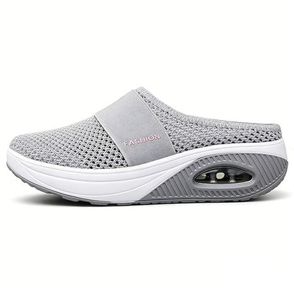Free shipping-BQODQO® Diabetic Air-Cushion Slip-On Walking Shoes, Orthopedic Diabetic Slippers, with Arch-Support for Women