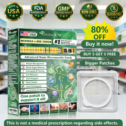 𝐎𝐟𝐟𝐢𝐜𝐢𝐚𝐥 𝐔𝐒 𝐒𝐭𝐨𝐫𝐞 🇺🇸  | 🧑‍⚕️🩺🎈 𝐆𝐞𝐞𝐋𝐞𝐦𝐨𝐧® Moringa · Berberine × NAD+ 𝟏𝟎-𝐢𝐧-𝟏 𝐀𝐝𝐯𝐚𝐧𝐜𝐞𝐝 𝐍𝐚𝐧𝐨 𝐌𝐢𝐜𝐫𝐨𝐧𝐞𝐞𝐝𝐥𝐞 𝐏𝐚𝐭𝐜𝐡 — 𝐎𝐧𝐜𝐞 𝐃𝐚𝐢𝐥𝐲, 𝐕𝐢𝐬𝐢𝐛𝐥𝐞 𝐑𝐞𝐬𝐮𝐥𝐭𝐬 𝐢𝐧 𝟕 𝐃𝐚𝐲𝐬