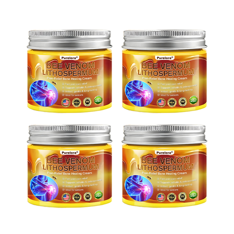 🐝Purelora® Bee Venom & Lithospermum Comfort Cream When Walking, Standing or Sleeping Hurts — Daily Pain Relief & Bone Comfort for Older Adults