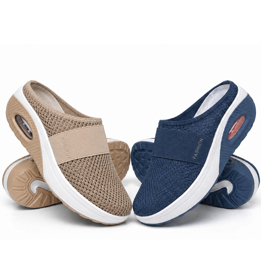 NEW Diabetic Air-Cushion Slip-On Walking Shoes, Orthopedic Diabetic Slippers, with Arch-Support for Women