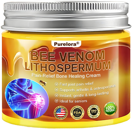 🐝Purelora® Bee Venom & Lithospermum Comfort Cream When Walking, Standing or Sleeping Hurts — Daily Pain Relief & Bone Comfort for Older Adults