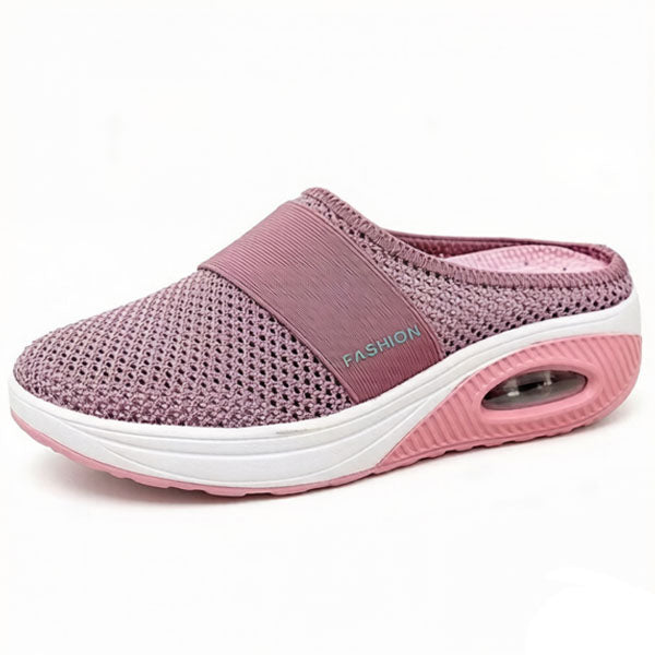 Free shipping-BQODQO® Diabetic Air-Cushion Slip-On Walking Shoes, Orthopedic Diabetic Slippers, with Arch-Support for Women