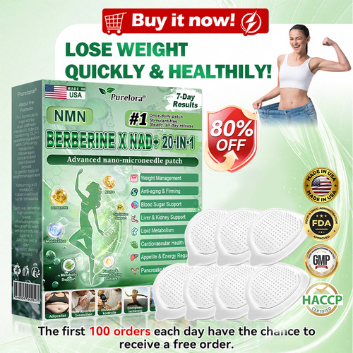 Online Pharmacy | 𝐏𝐮𝐫𝐞𝐥𝐨𝐫𝐚® 𝐍𝐌𝐍 𝐁𝐄𝐑𝐁𝐄𝐑𝐈𝐍𝐄 𝐱 𝐍𝐀𝐃 𝟐𝟎-𝐢𝐧-𝟏 𝐀𝐝𝐯𝐚𝐧𝐜𝐞𝐝 𝐍𝐚𝐧𝐨 𝐌𝐢𝐜𝐫𝐨𝐧𝐞𝐞𝐝𝐥𝐞 𝐏𝐚𝐭𝐜𝐡  (Just once daily, visible changes in 7 days) ✅ Supports weight management, loose skin, diabetes care, sleep apnea, joint comfort, and more