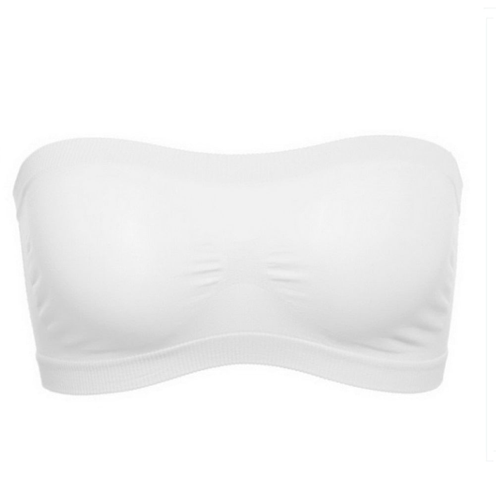 Spring Summer Women Bra Seamless Tube Top Bra Strapless Bandeau Push up Bra Women's Underwear Basic Stretch Underwear Lingerie